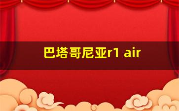 巴塔哥尼亚r1 air